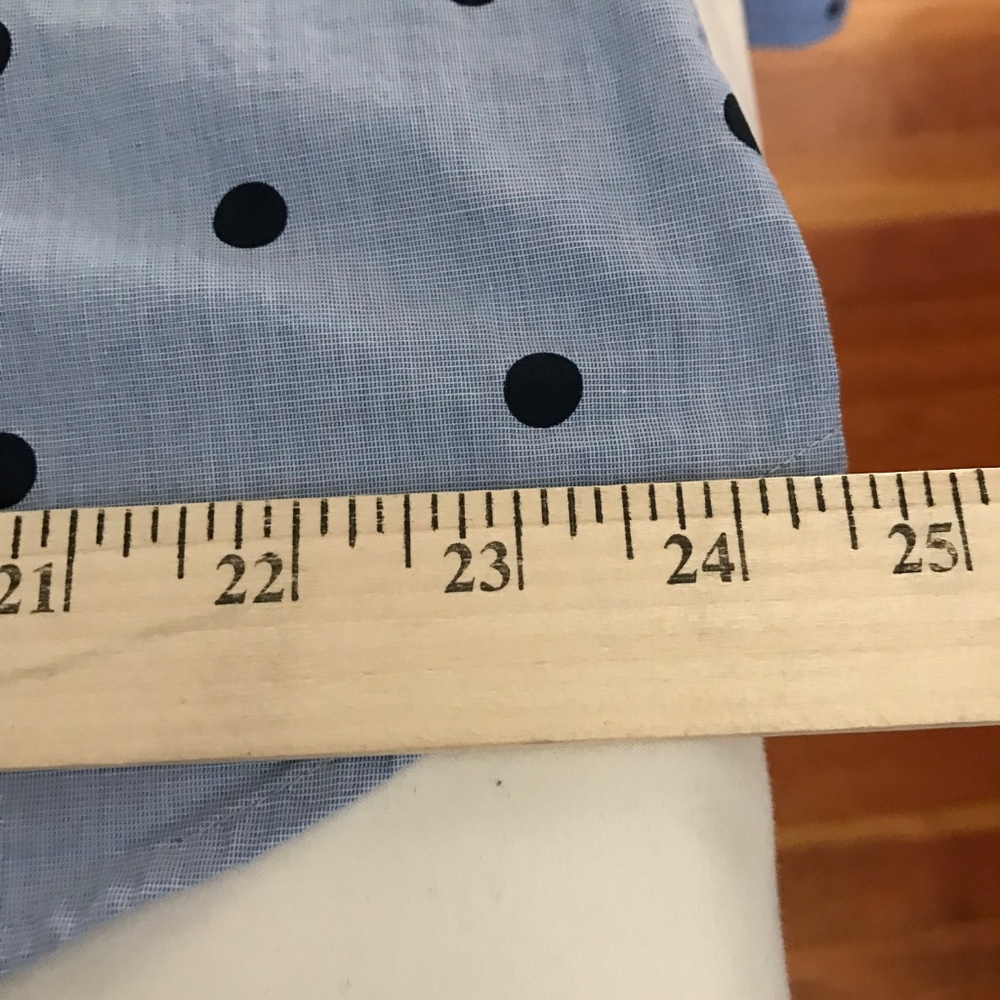 Talbots Blue Polka Dot Blouse - Picture 13 of 16